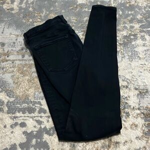 Hi-rise jegging in black
